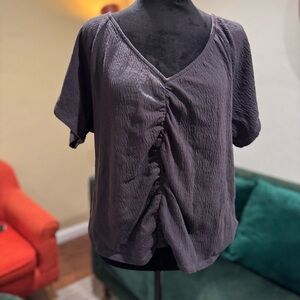 Madewell grey V-Neck Women's Top